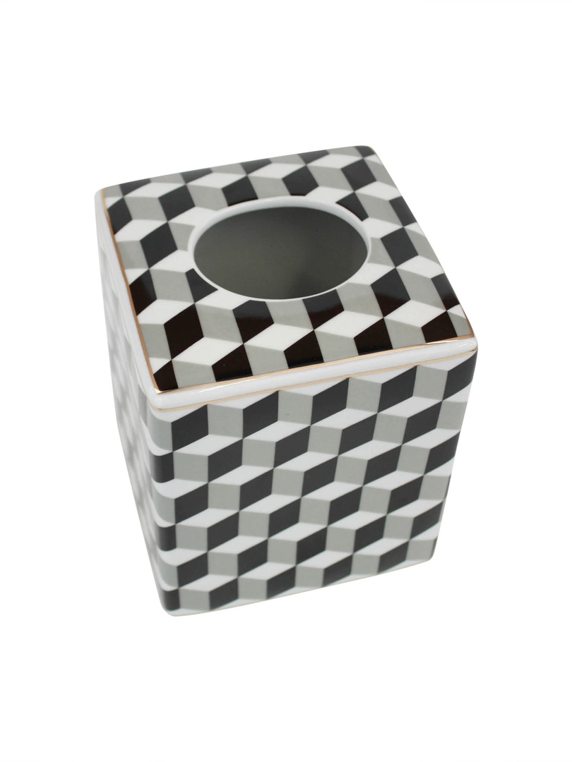 ABSTRACT 3D DESIGN SQUARE TISSUE BOX image 2